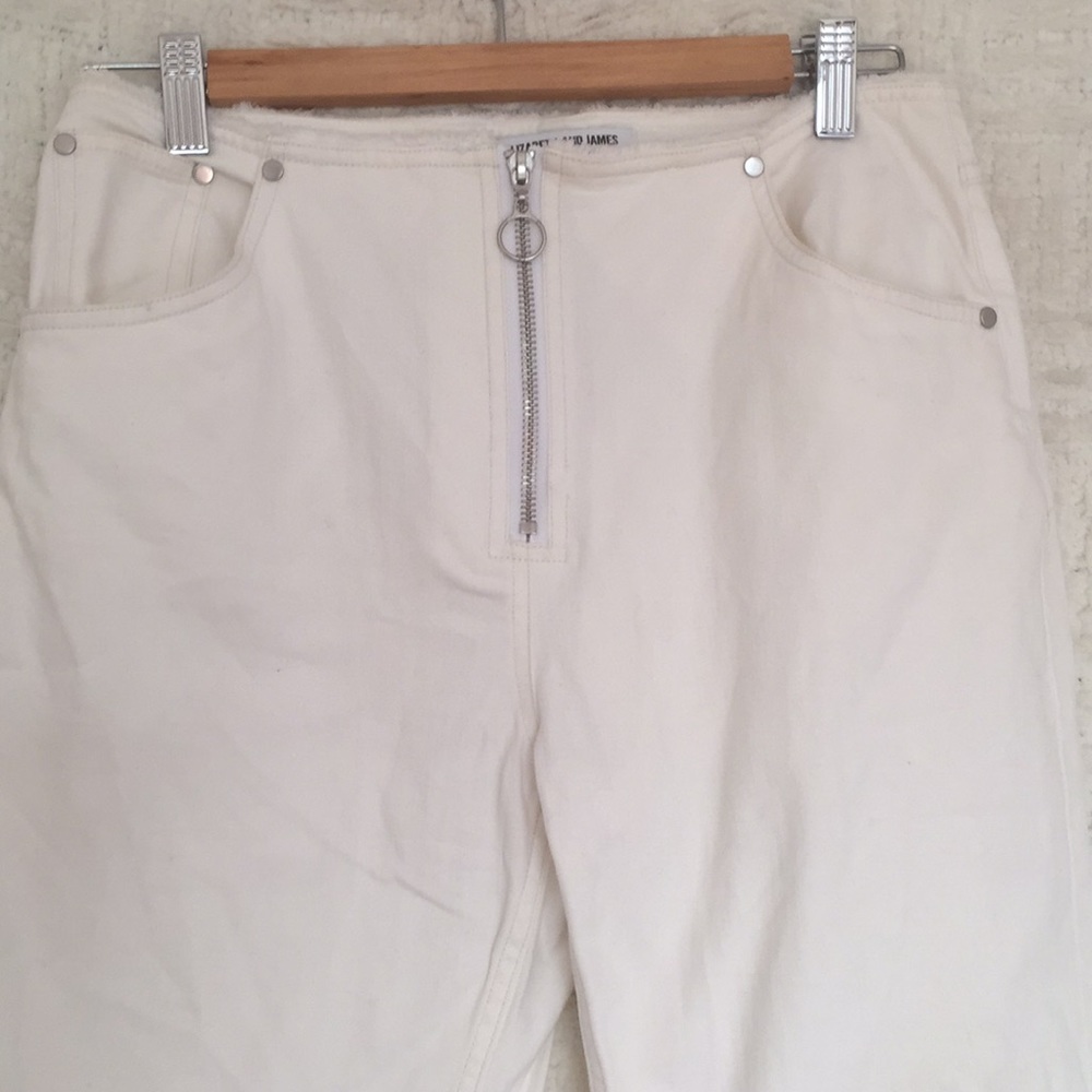 Elizabeth and James Prescott White Jeans 27 - Picture 3 of 7